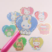 Pon Plush Glitter Vinyl Stickers