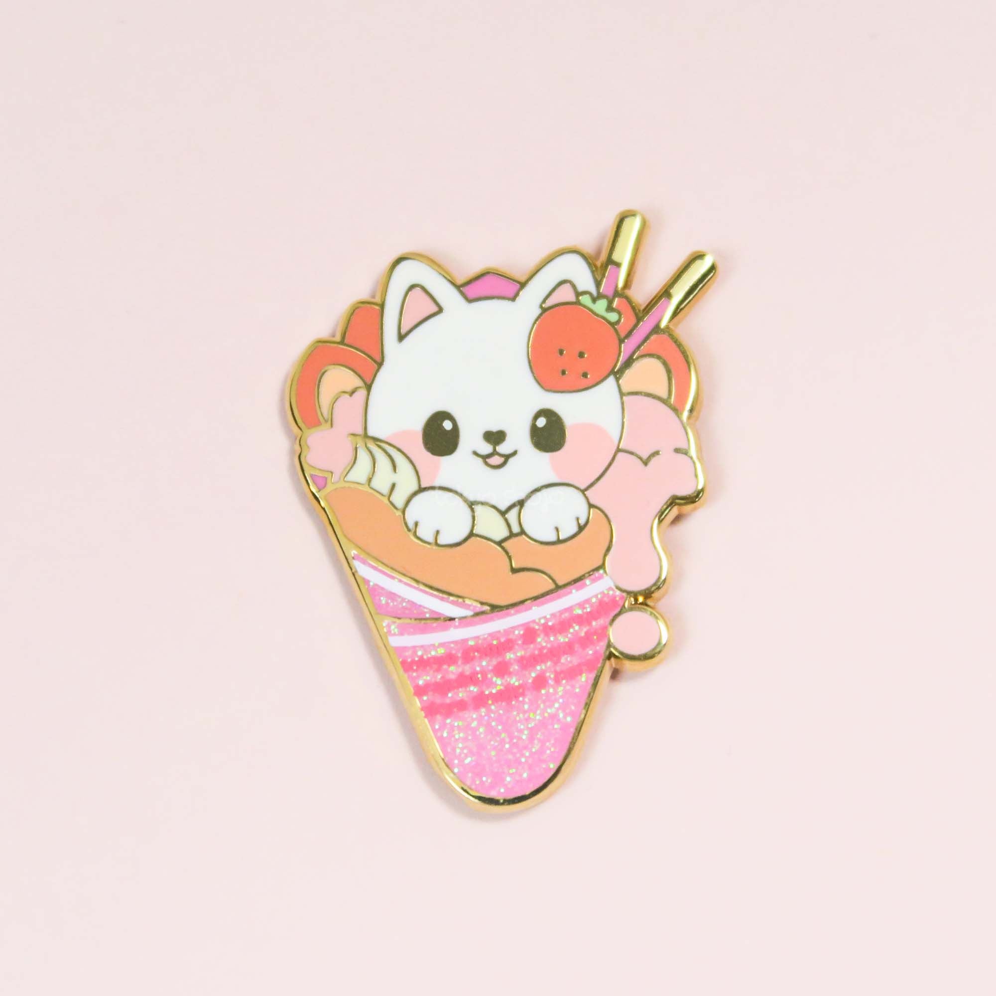 Hanami's Strawberry Special Crepe Pin