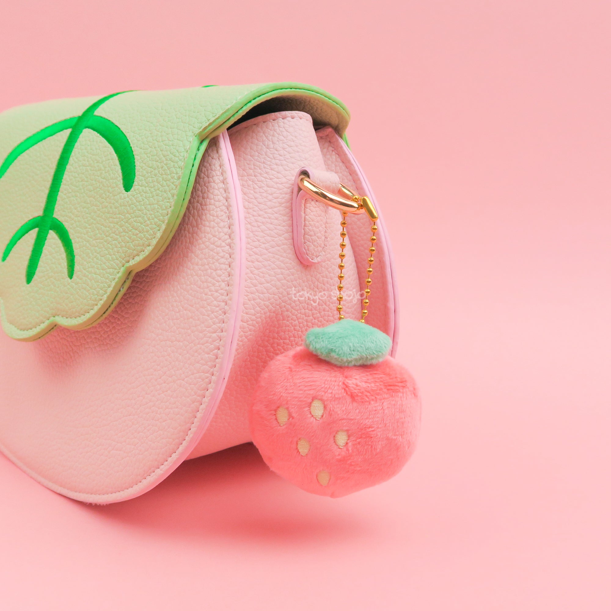 Strawberry Plush Keychain