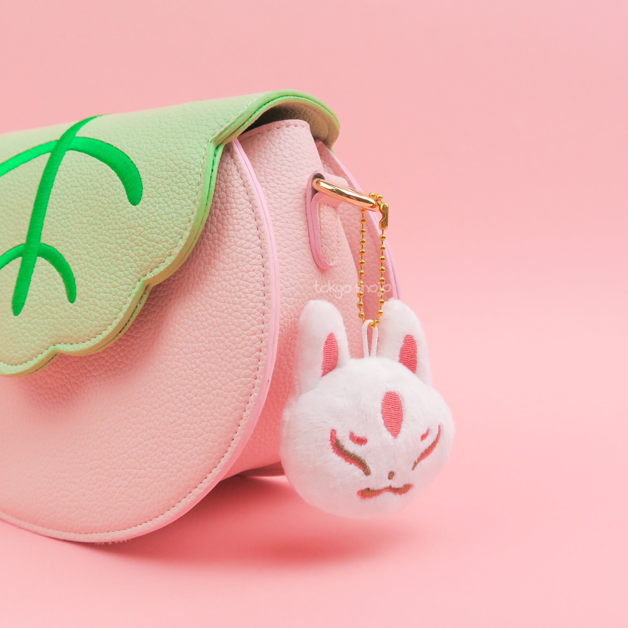 Kitsune Mask Plush Keychain