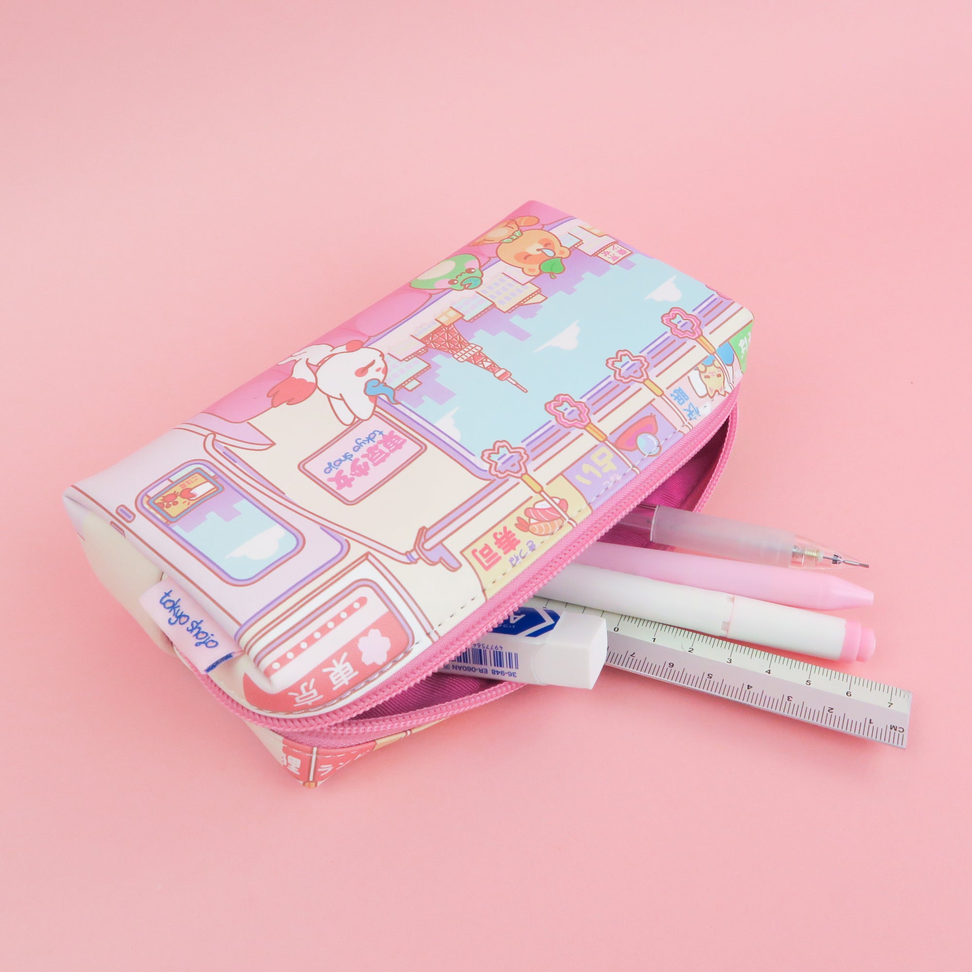 Pon Pals Train Trip Pen Pouch