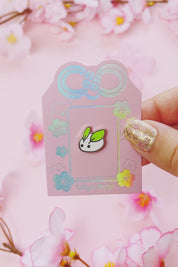 Mini Snow Bunny Pin