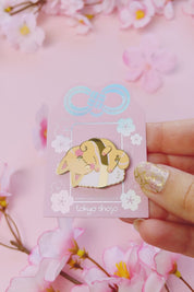 Salmon Sushi Cat Pin