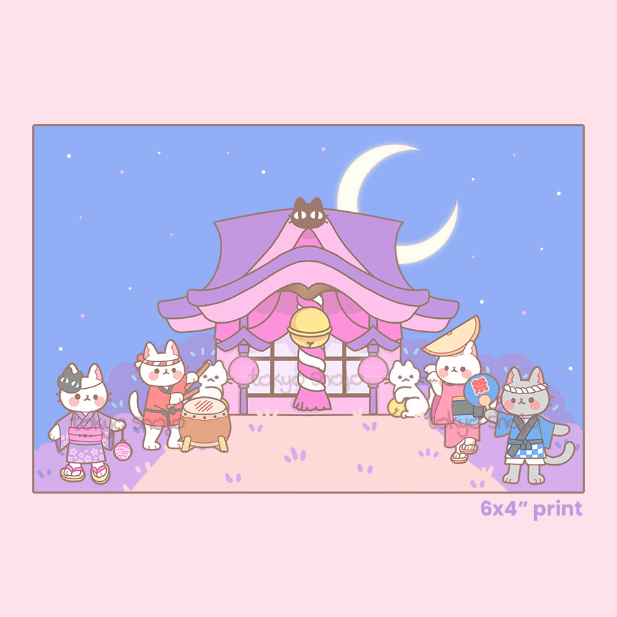 Neko Matsuri 6"x4" Print