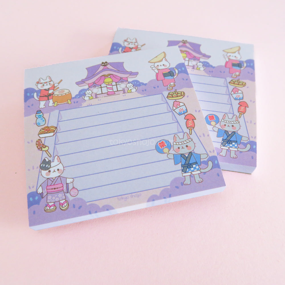 Neko Matsuri 3"x3" Notepad