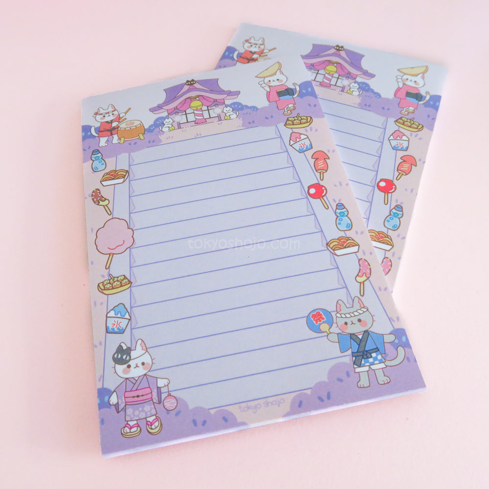 Neko Matsuri 4"x6" Notepad