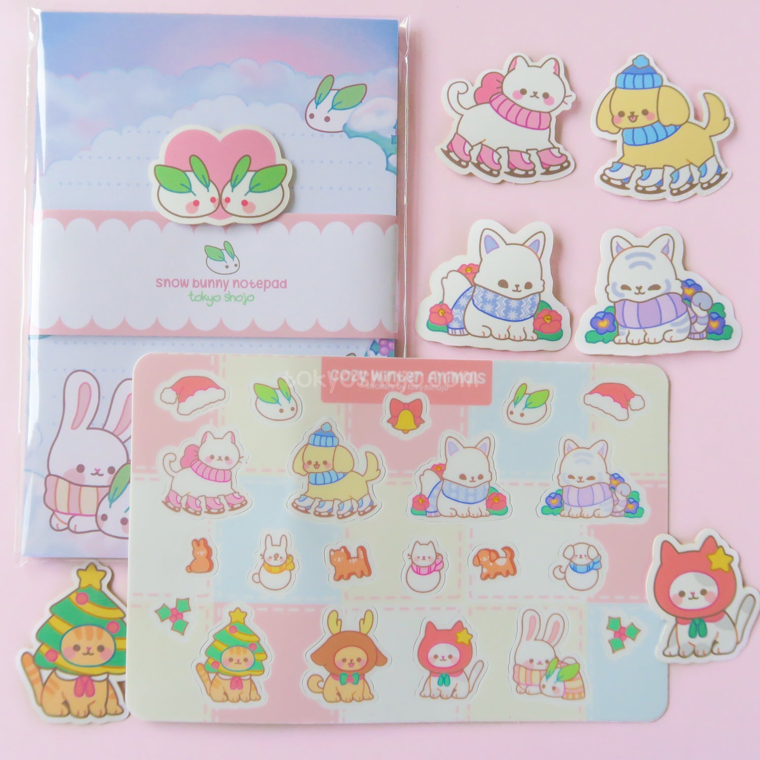 Snow Bunny 4"x6" Notepad