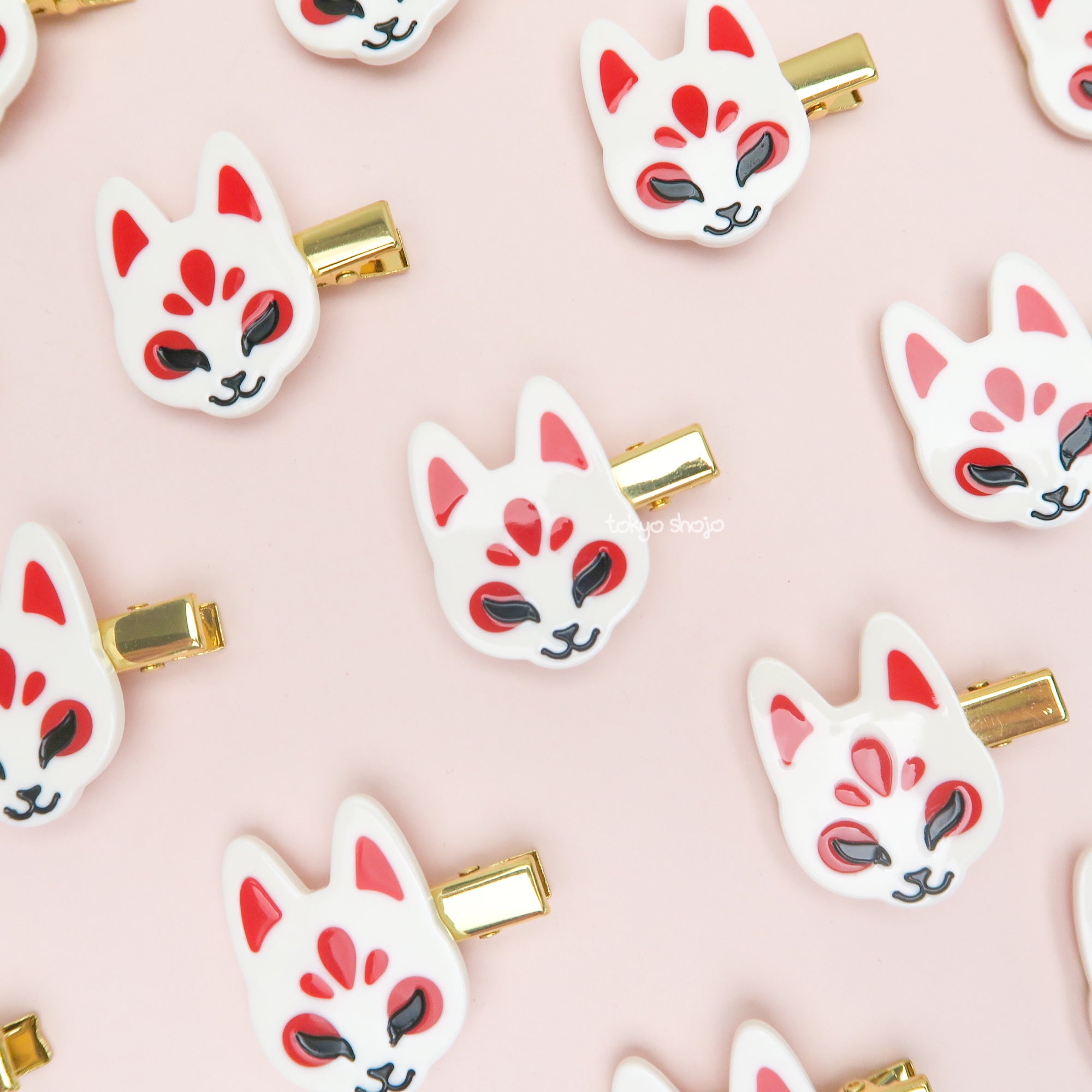 Kitsune Mask Hair Clip