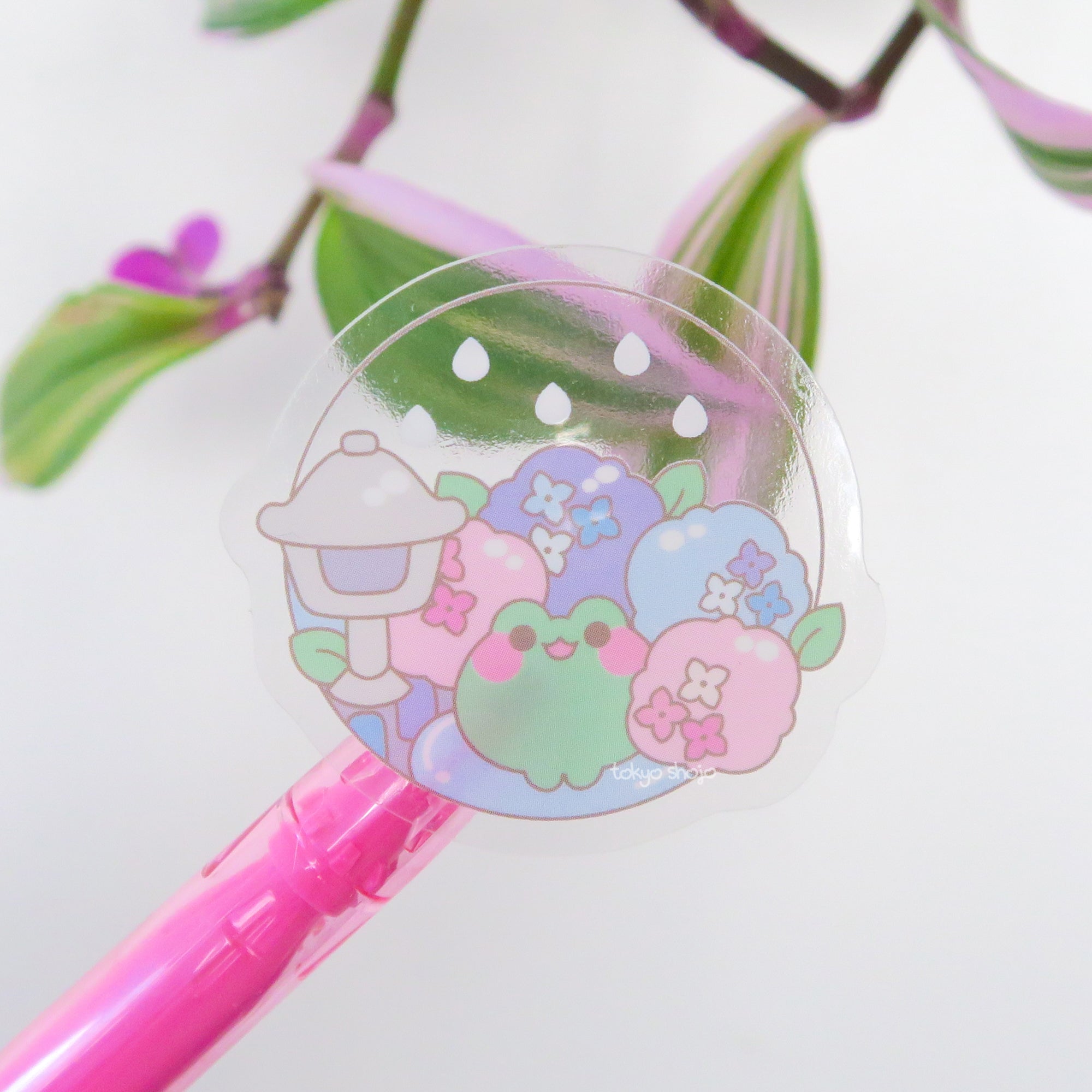 Rainy Days Frog Sticker