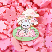 Hanami Kitty Pin
