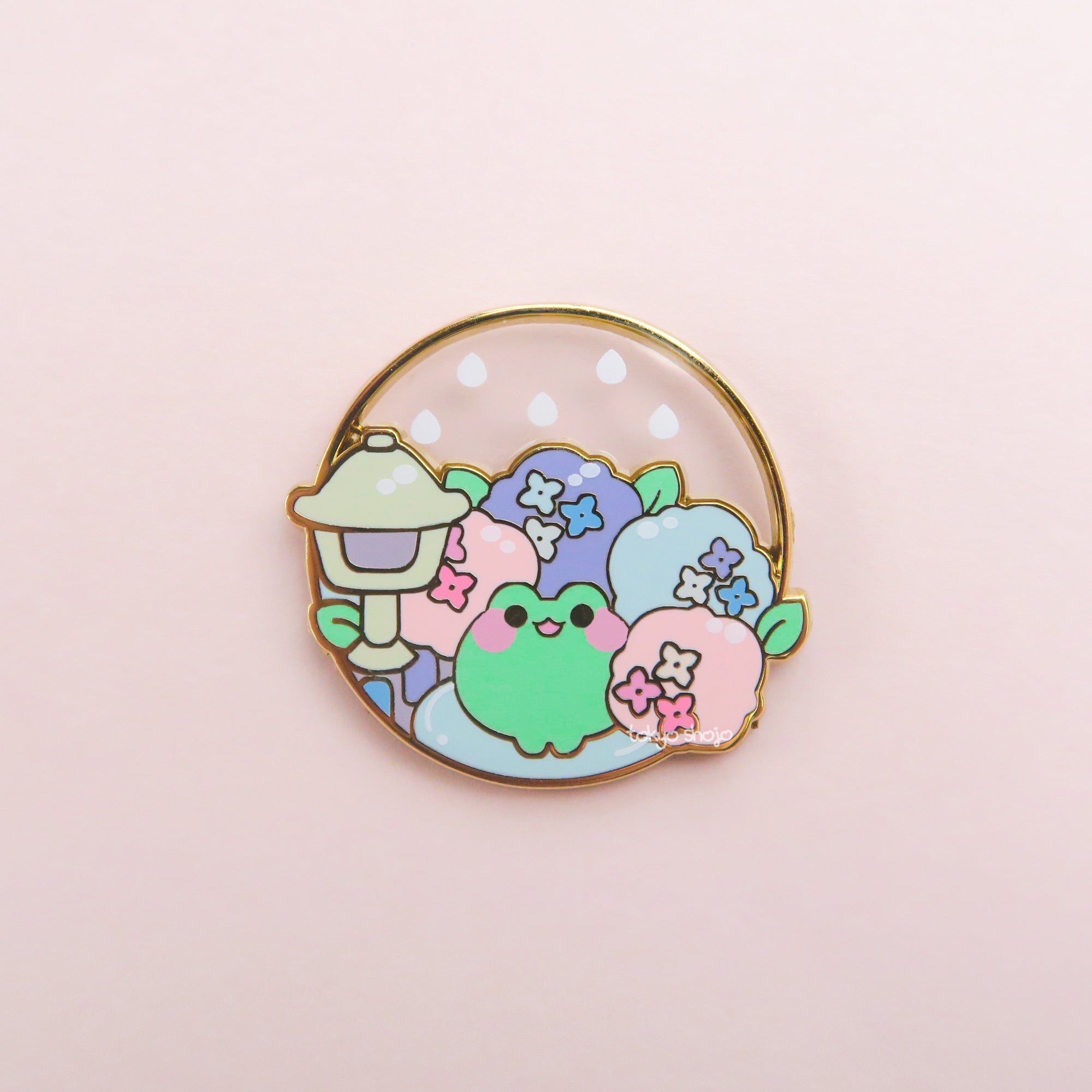 Rainy Days Frog Pin
