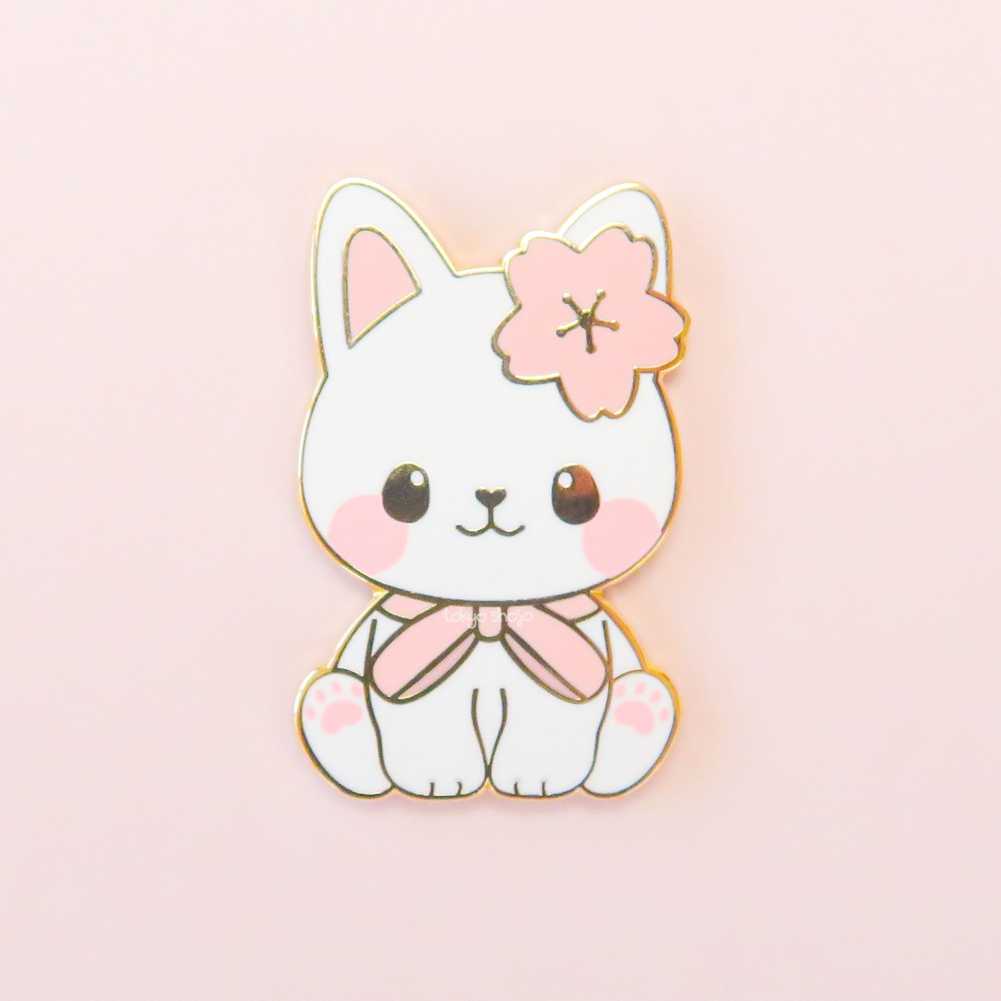 Hanami the Cat Pin