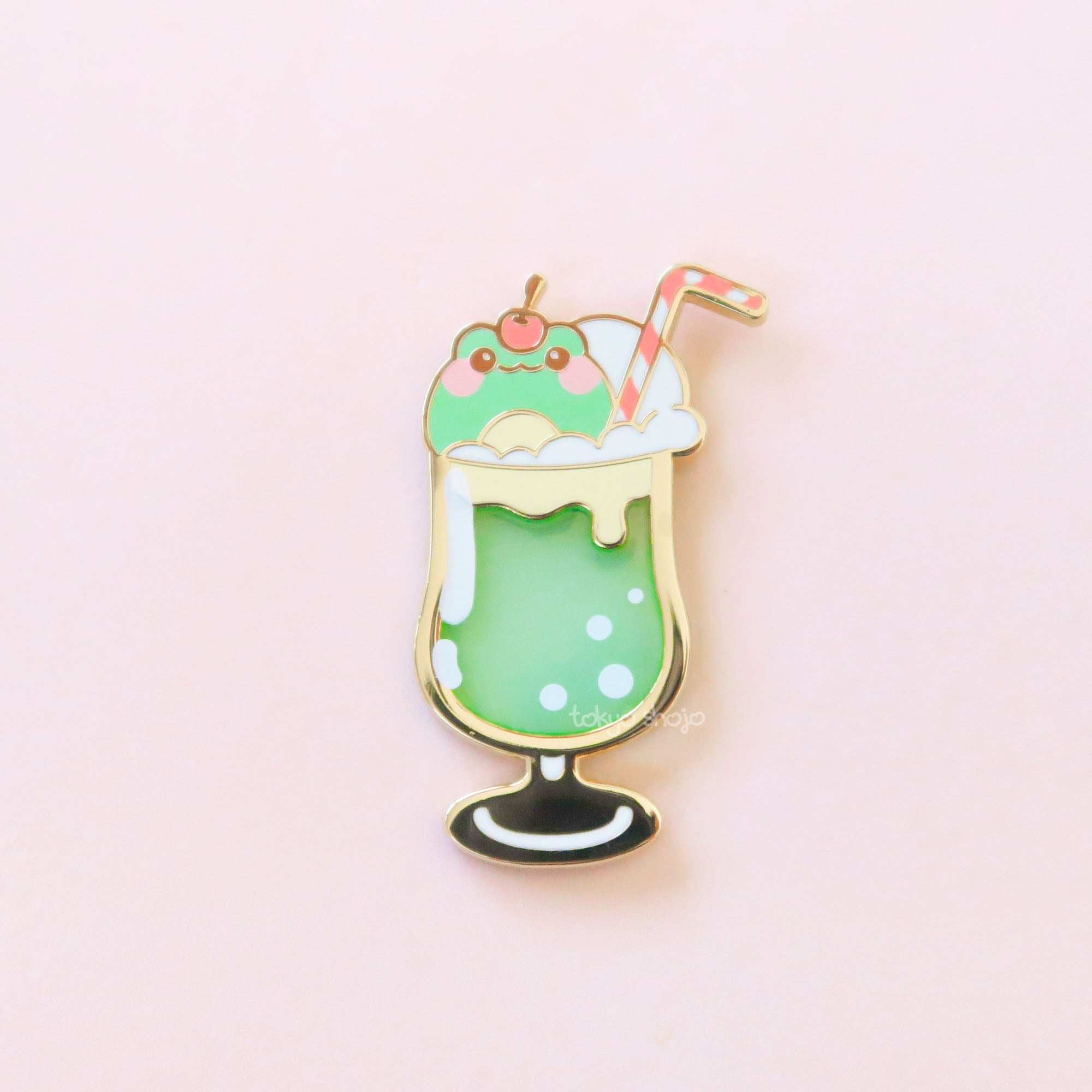 Frog Melon Soda Pin