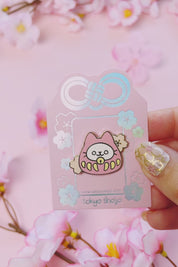 Neko Daruma Pin