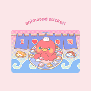 Takoya Sushi Animated Sticker