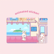 Pon Pals Train Trip Animated Sticker