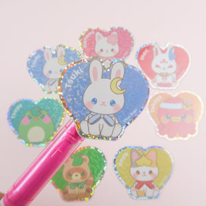 Pon Plush Glitter Vinyl Stickers