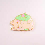 Sakura Mochi Cat Pin