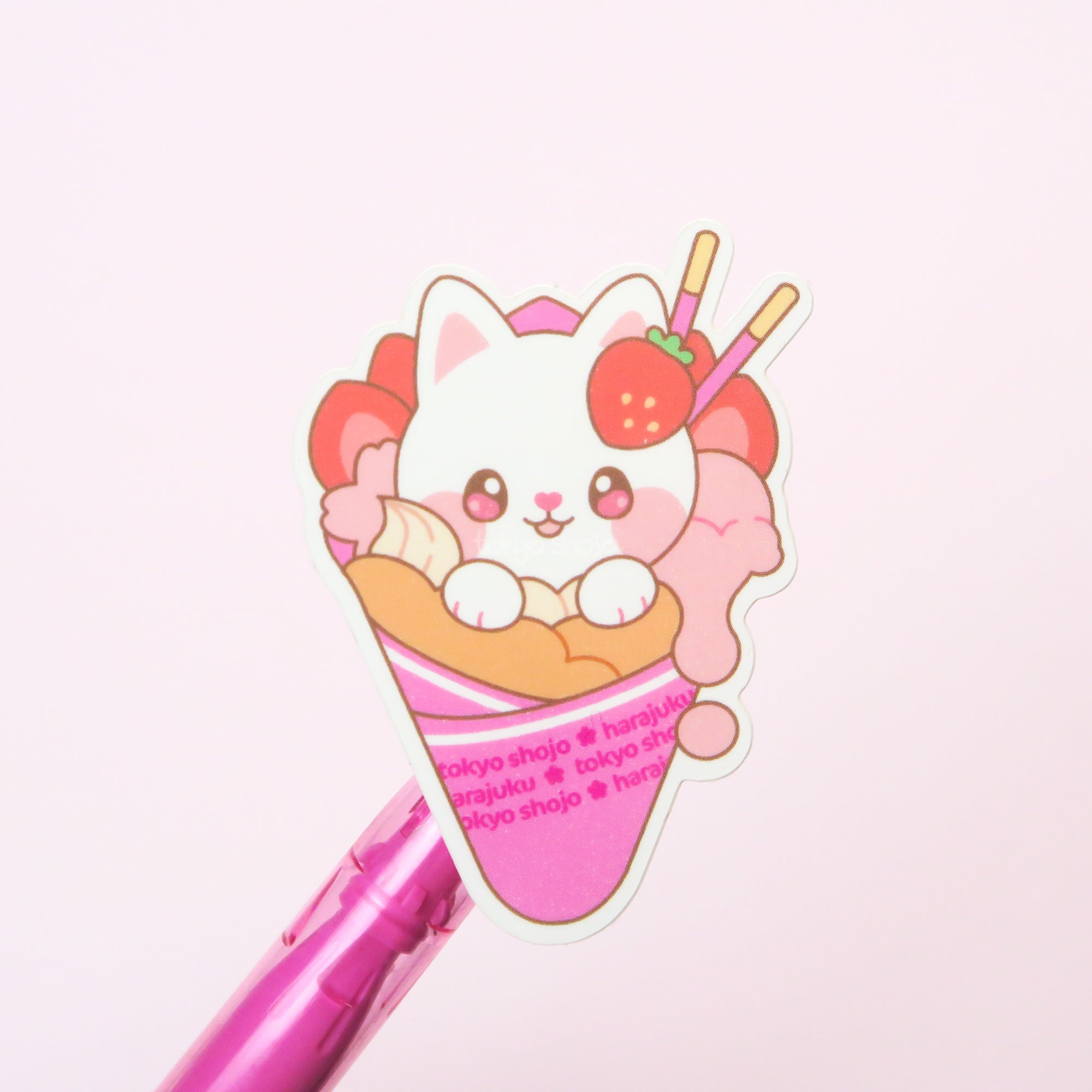 Hanami's Strawberry Special Crepe Sticker