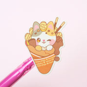 Koyo's Choco Banana Crunch Crepe Sticker