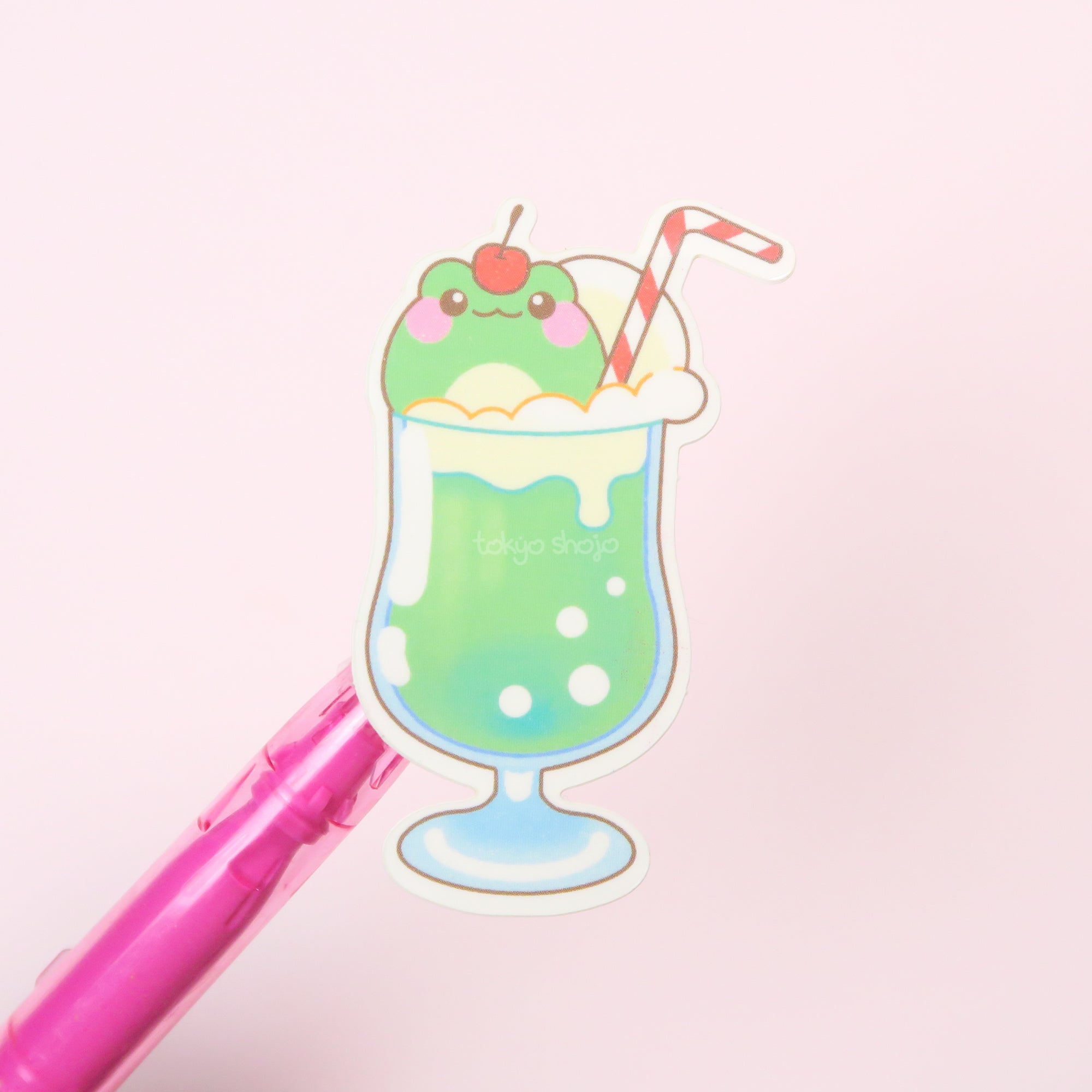 Frog Melon Soda Sticker