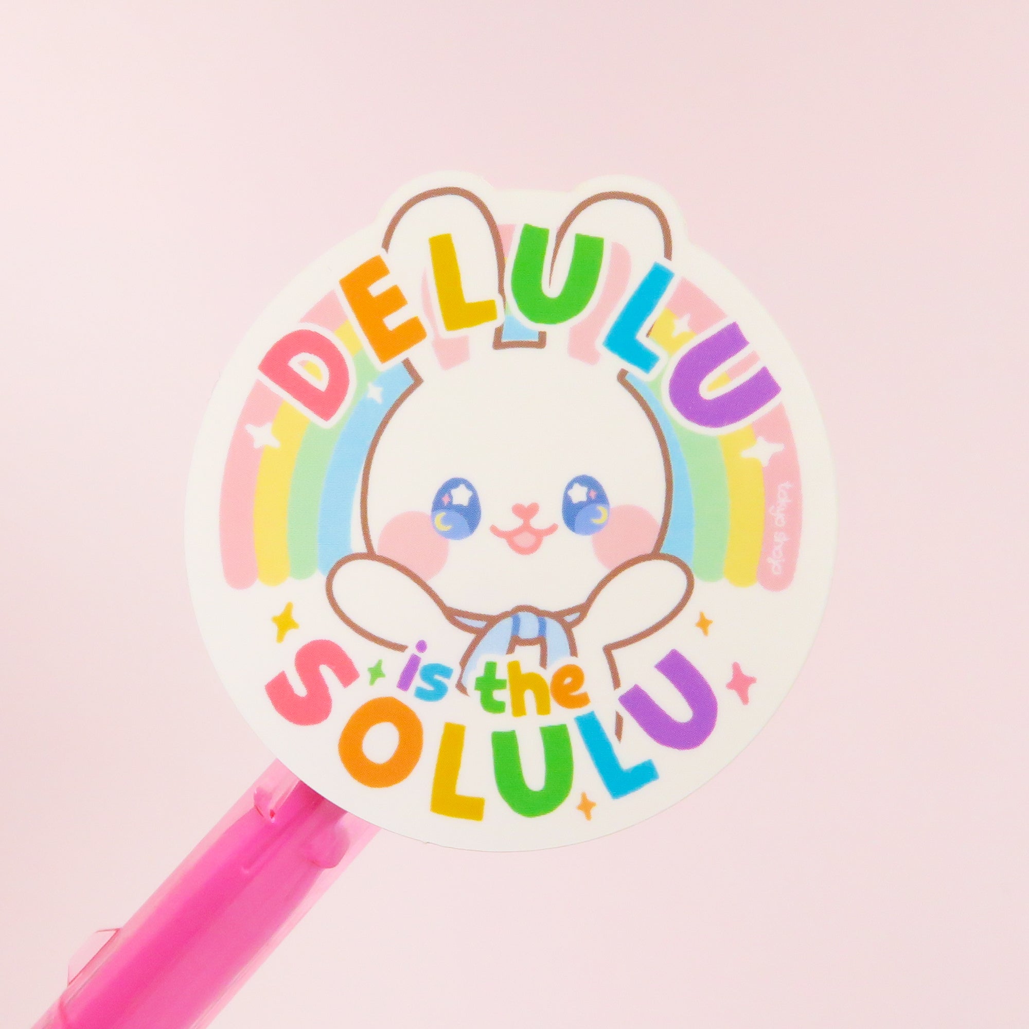 Delulu is the Solulu Sticker