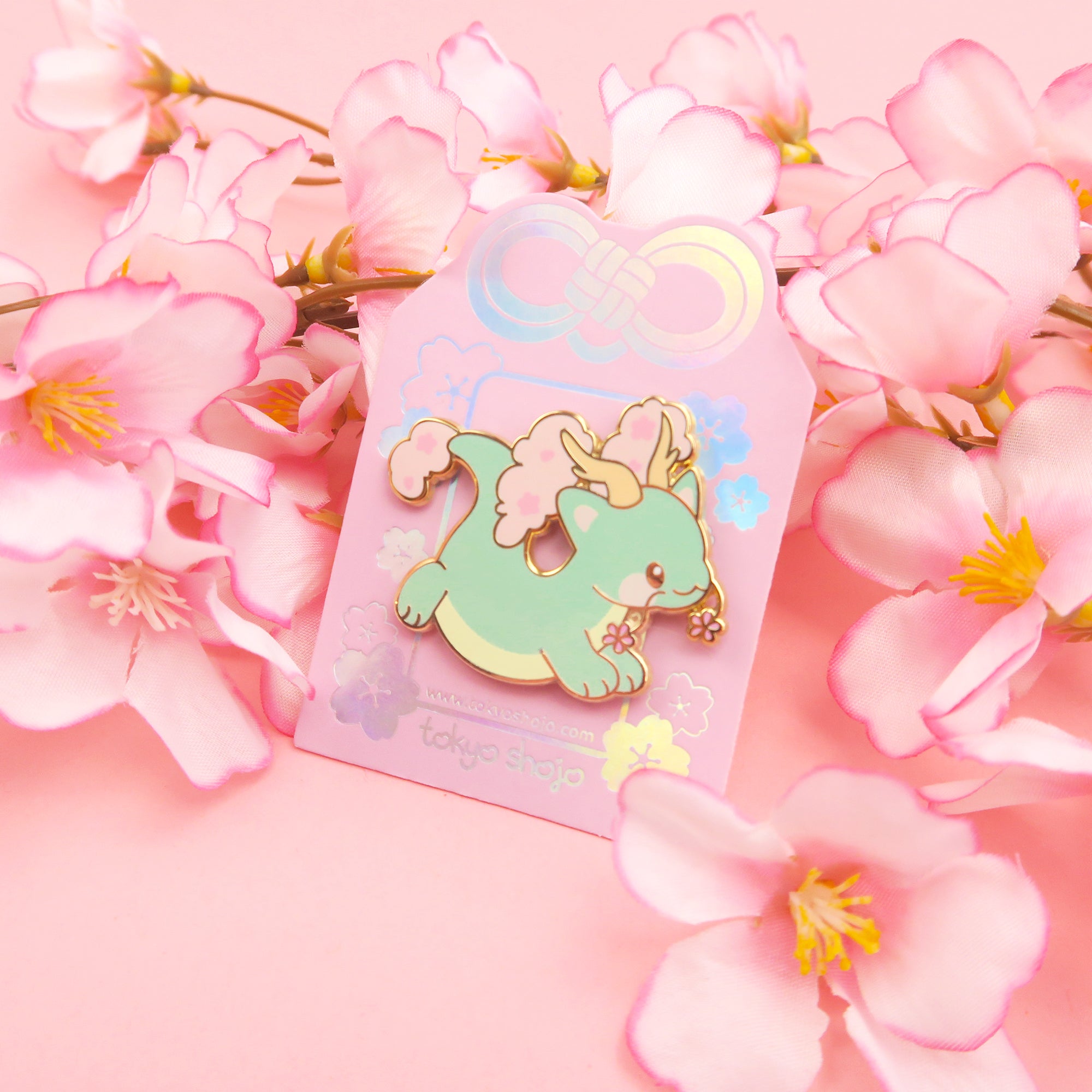 Shidaryu Sakura Dragon Pin