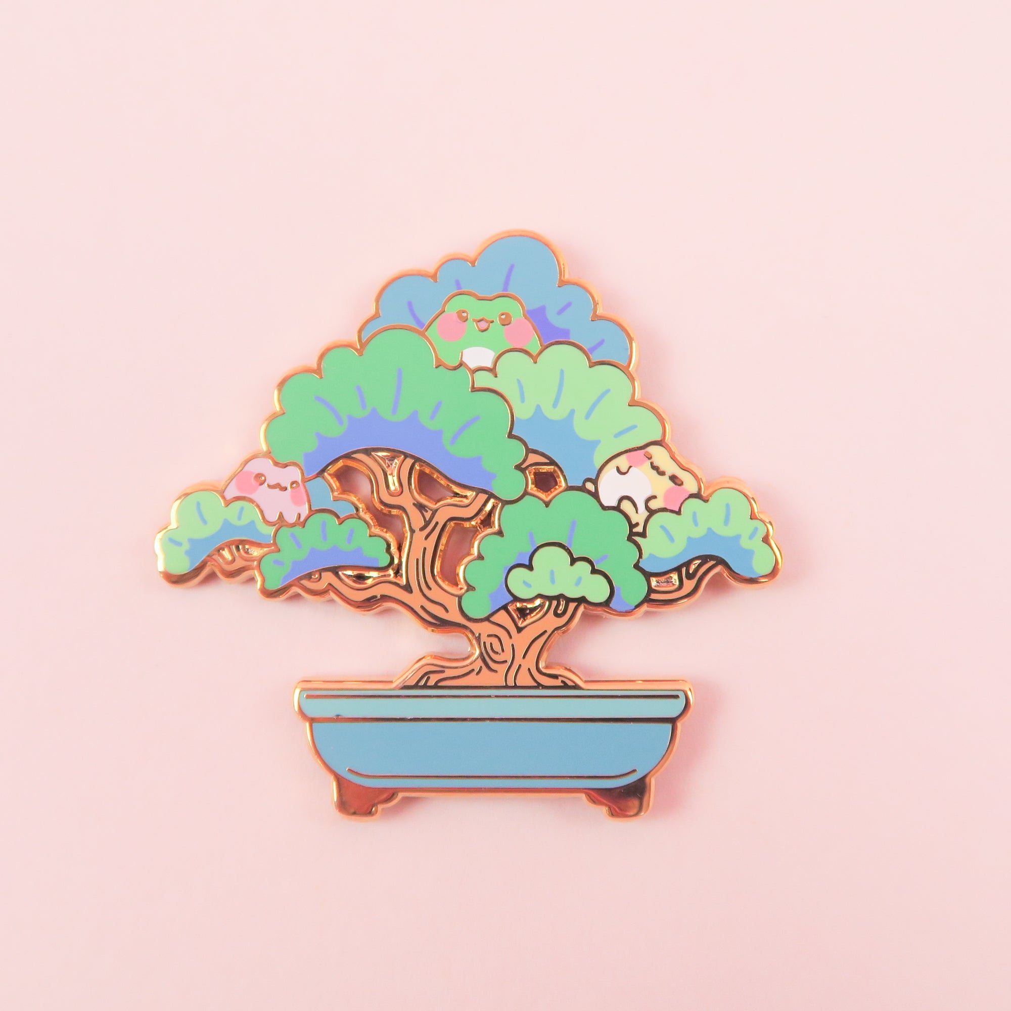 Bonsai Frog Pin