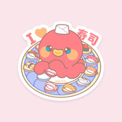 I Love Sushi Sticker