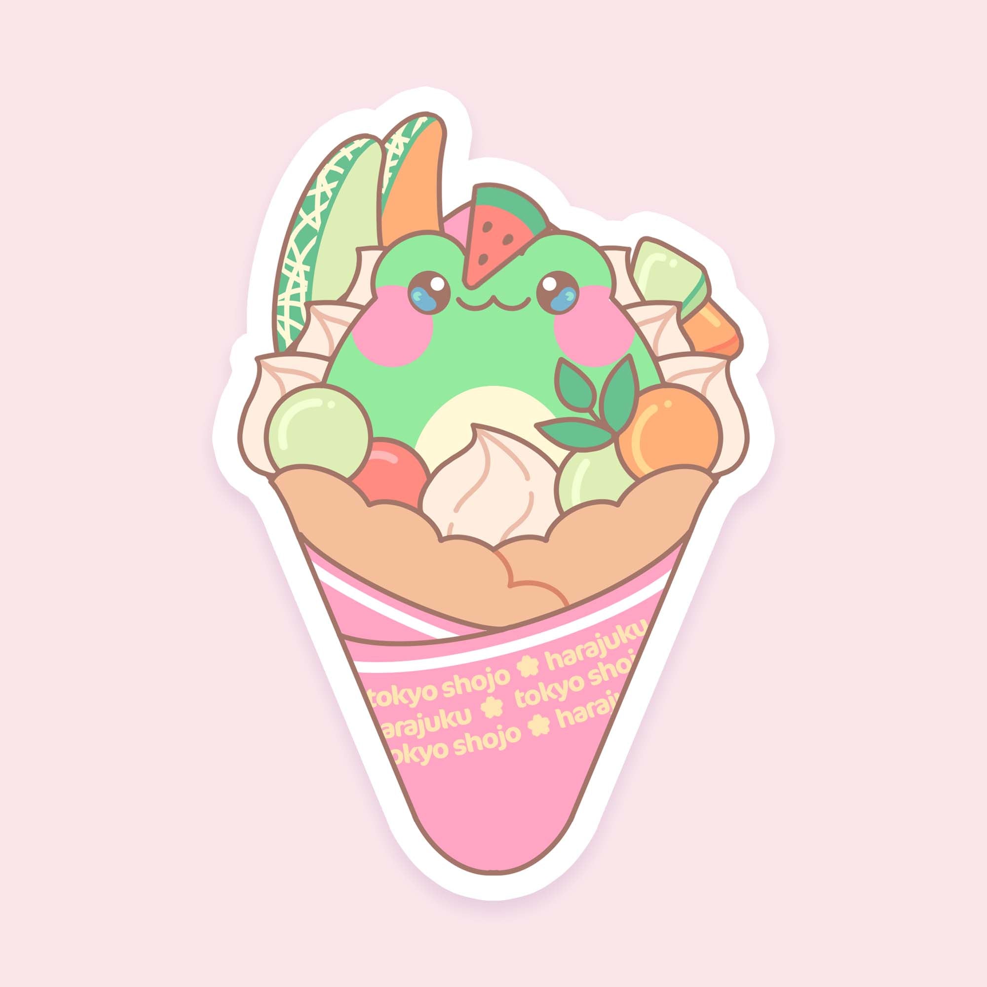 Tsuyu's Magic Melon Crepe Sticker