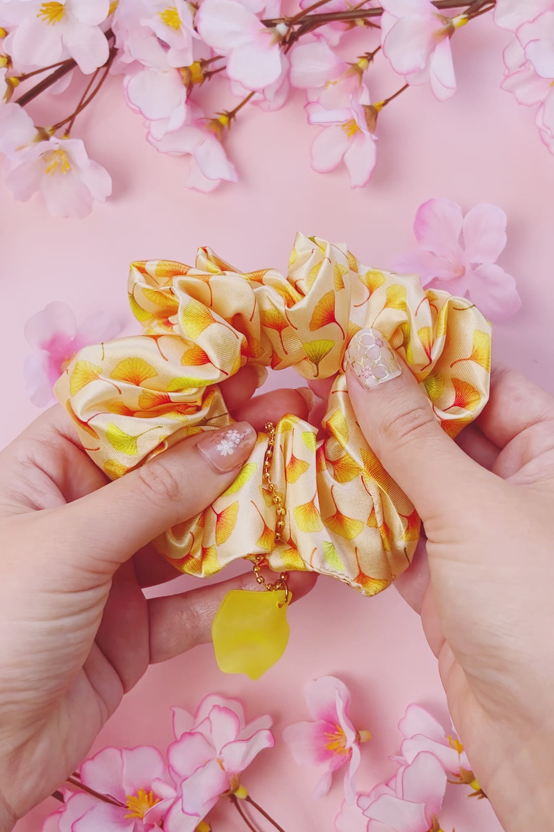 Ginkgo Scrunchie