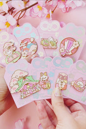 Set of 8 Sakura Matsuri Pins