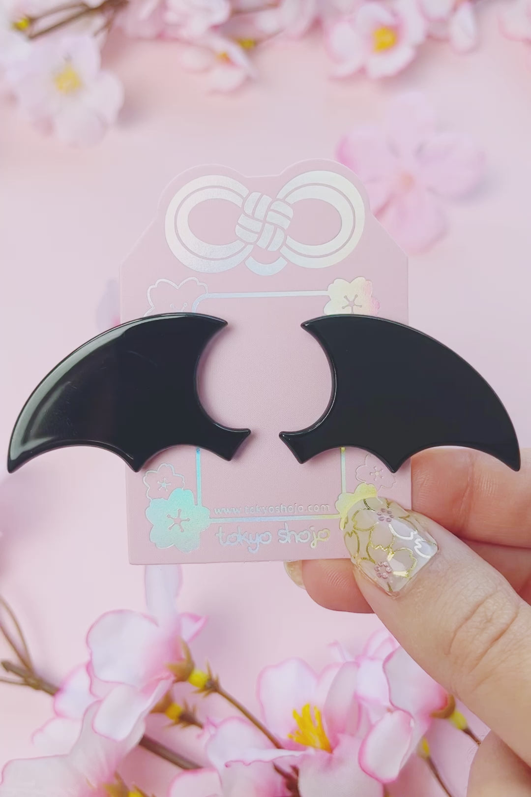 Bat Wings Hair Clip Set