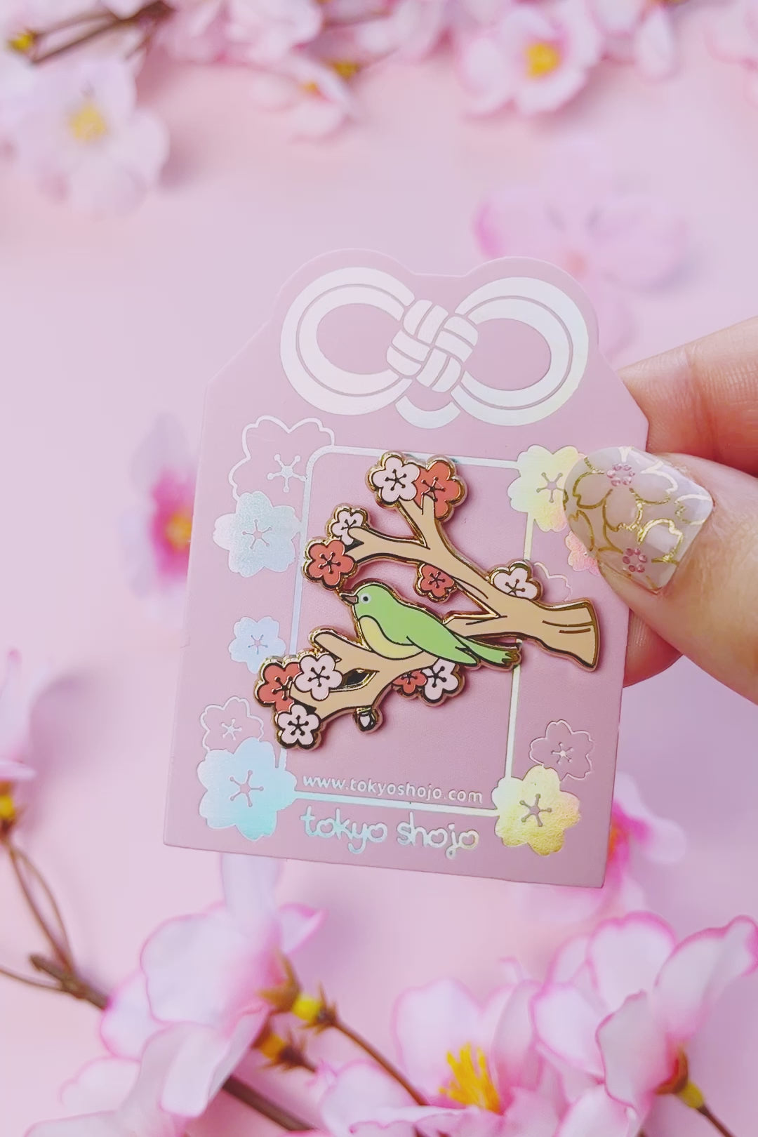 Uguisu Signs of Spring Pin