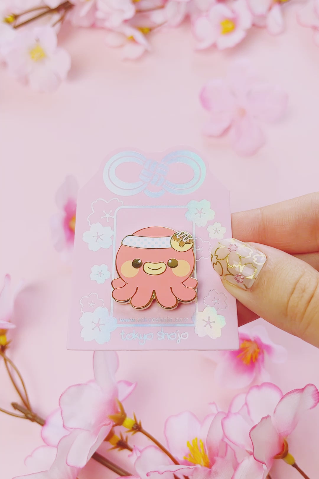 Takoya the Octopus Pin