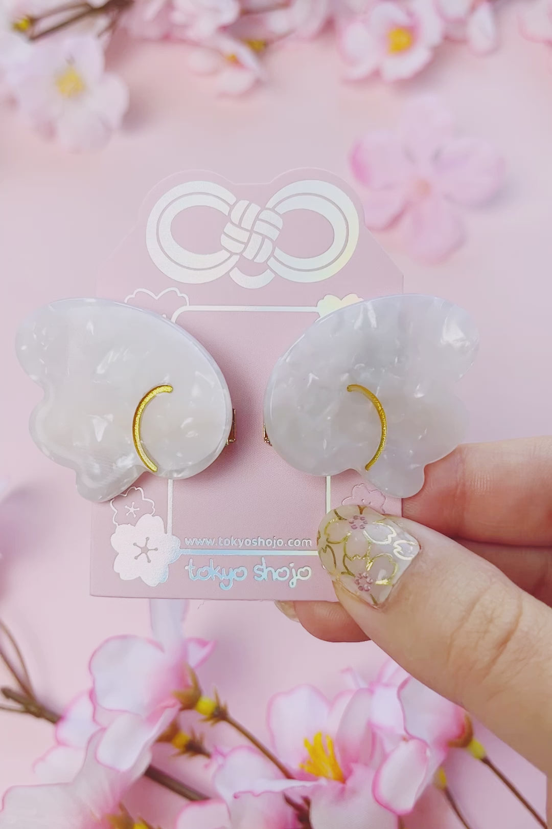 Angel Wings Hair Clip Set