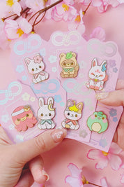 Set of 7 Pon Plush Pins