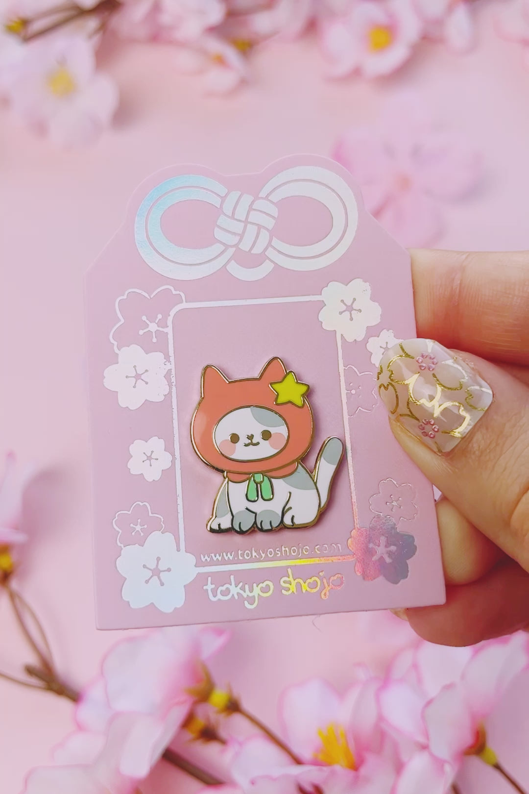 Santa Cat Pin