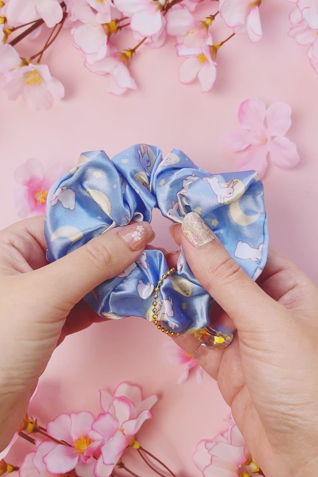 Moon Bunny Scrunchie
