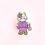 Yukata Cat Pin