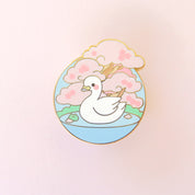 Sakura Swan Pin