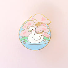 Load image into Gallery viewer, Sakura Swan Pin
