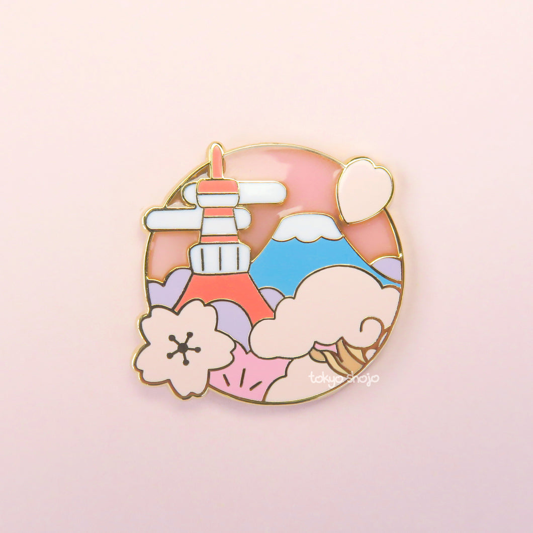 Tokyo in Bloom Pin