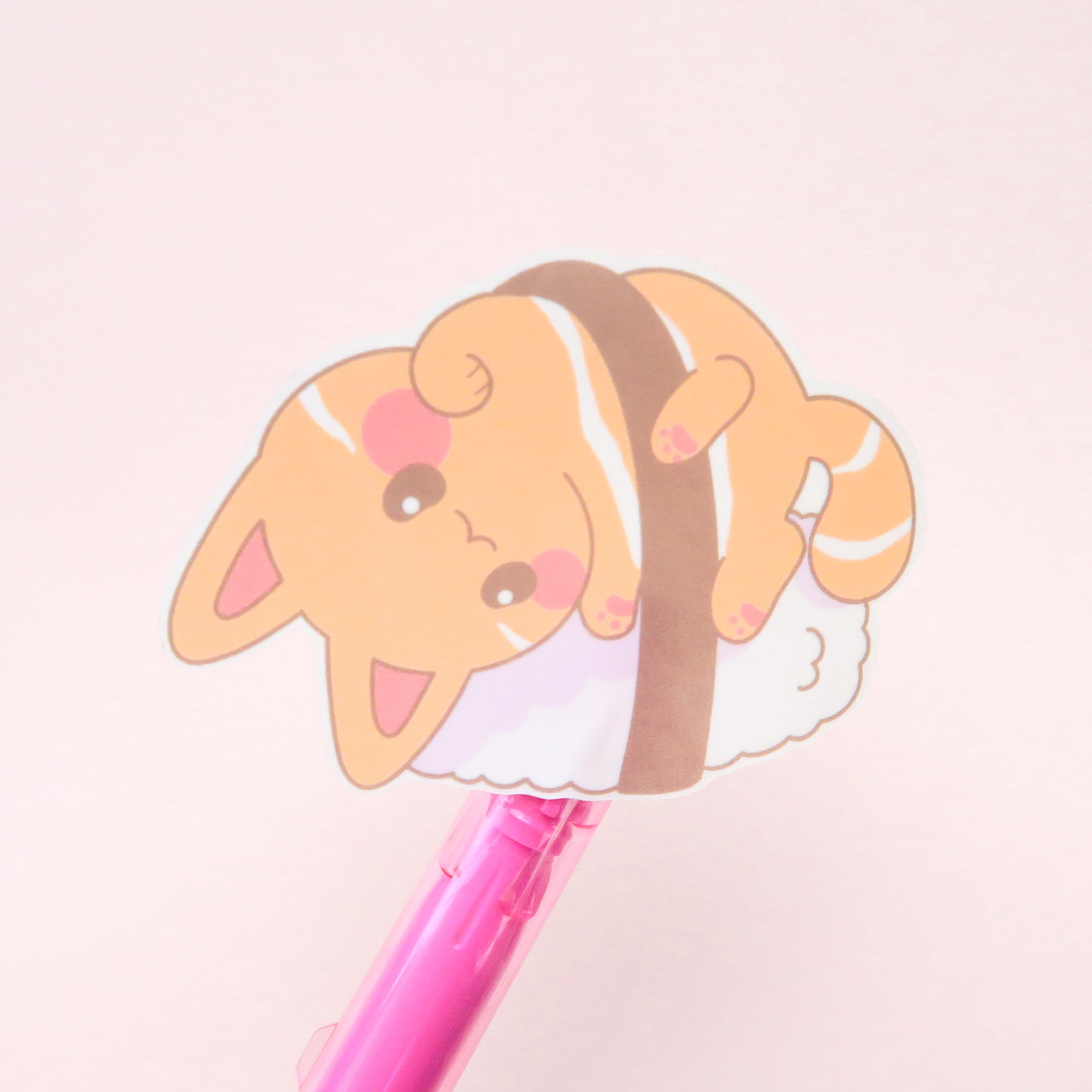 Salmon Sushi Cat Sticker