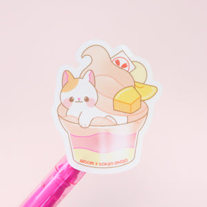 Peach Sundae Sticker