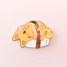 Load image into Gallery viewer, Salmon Sushi Cat Pin
