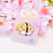 Load image into Gallery viewer, Salmon Sushi Cat Pin
