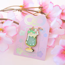 Load image into Gallery viewer, Frog Melon Soda Pin
