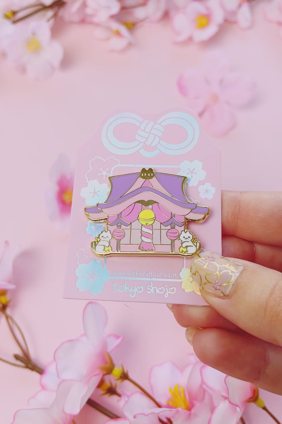 Cat Shrine Pin