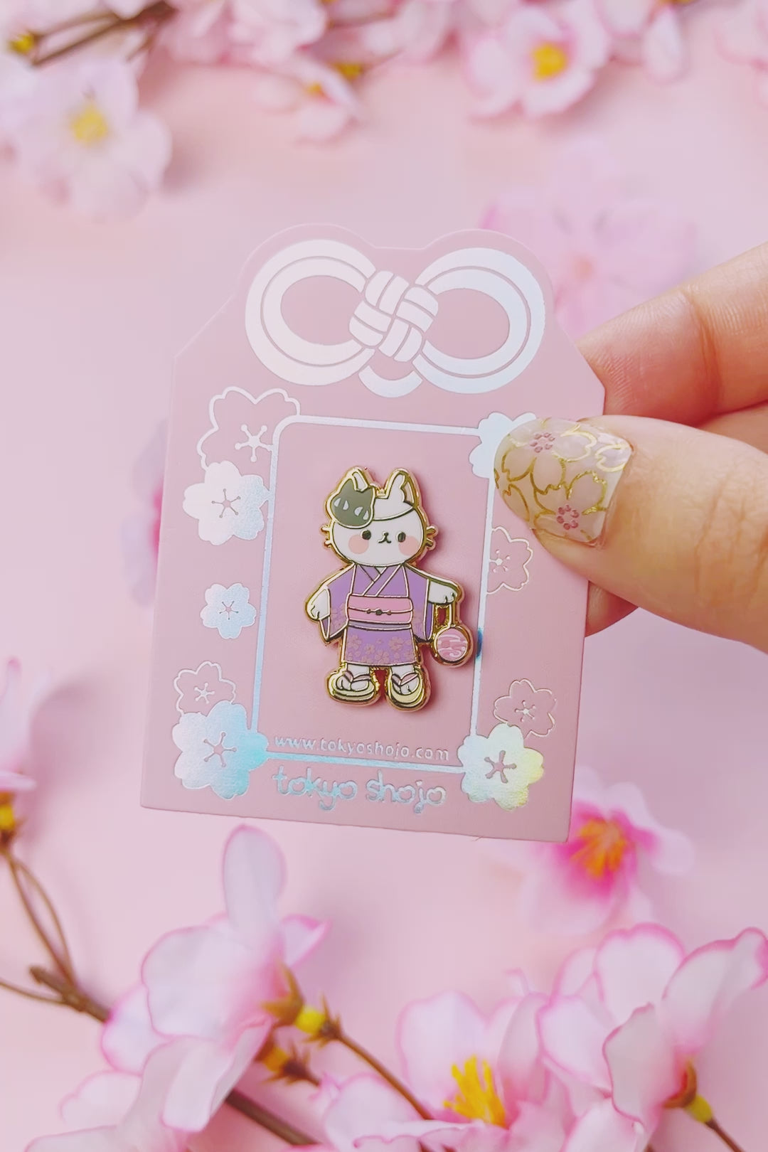 Yukata Cat Pin
